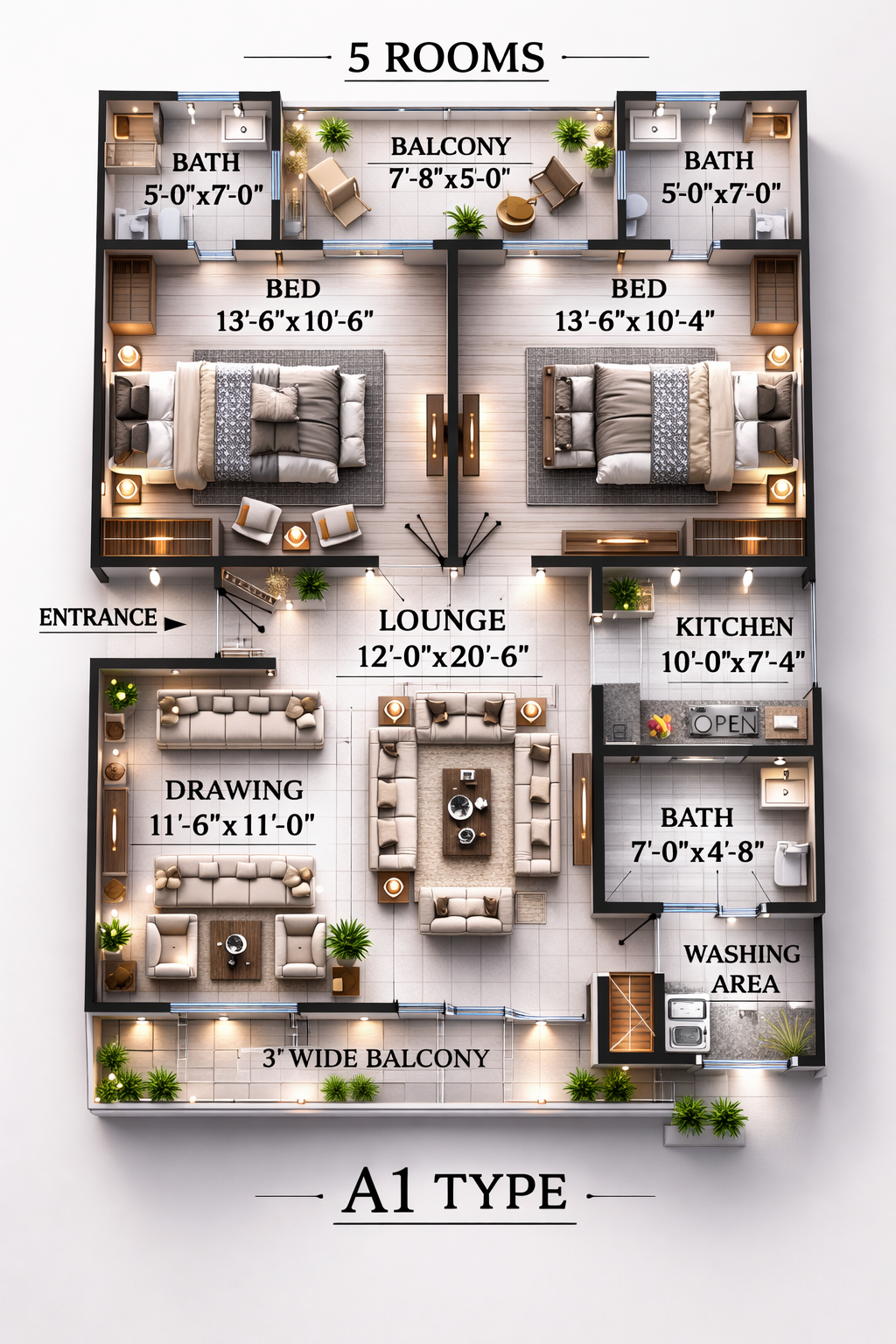 A Type Floor Plan
